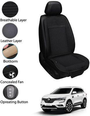 AYW Leather Seating Pad For  Renault Koleos(Front Seat Black)
