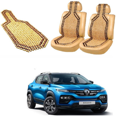 ROSHNEER ENTERPRISES Wooden Bead Seating Pad For  Renault 1 Series(KIGER Beige)