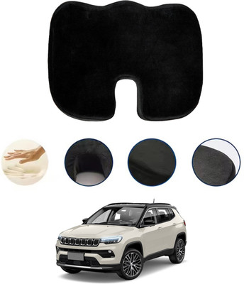 monolive Foam Seating Pad For  Jeep Compass(Car, Office, Travel Black)