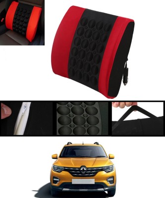 ABJD Red, Black Nylon Car Pillow Cushion for Renault(Square, Pack of 1)