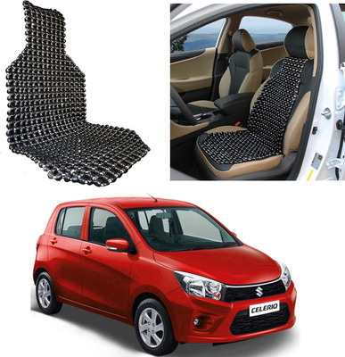 Oshotto Wooden Bead Seating Pad For  Maruti Suzuki Celerio(Front Seats Black)