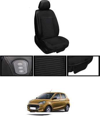 RKPSP Leather Seating Pad For  Maruti Alto K10(Front, Back Black)