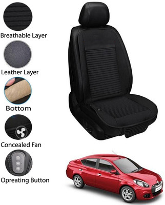 AYW Leather Seating Pad For  Renault Scala(Front Seat Black)