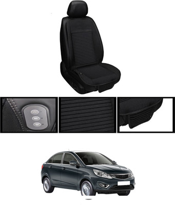 RKPSP Leather Seating Pad For  Tata Zest(Front, Back Black)