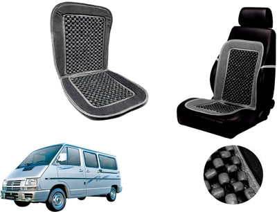 AUTO PEARL Polyester, Cotton Seating Pad For  Tata Winger(Front Seats Grey)