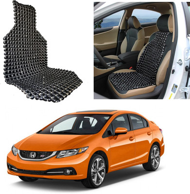 Oshotto Wooden Bead Seating Pad For  Honda Civic 1.8(Front Seats Black)