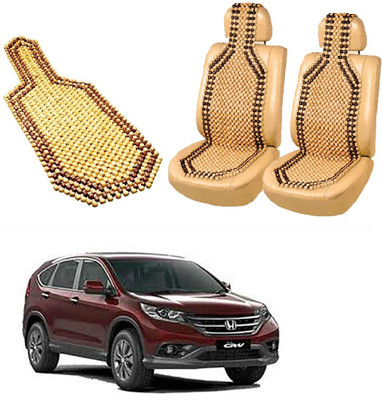 ROSHNEER ENTERPRISES Wooden Bead Seating Pad For  Honda CR-V(CRV Beige)