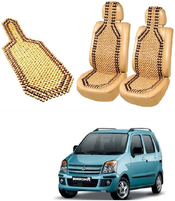 ROSHNEER ENTERPRISES Wooden Bead Seating Pad For  Maruti WagonR(WAGONR 2009 Beige)