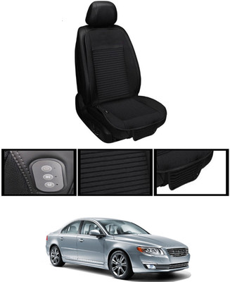 MSNP Leather Seating Pad For  Volvo S80(Front seats, Black Seat Black)