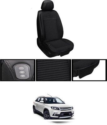 RKPSP Leather Seating Pad For  Maruti Suzuki Universal For Car(Front, Back Black)
