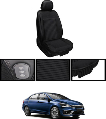 RKPSP Leather Seating Pad For  Maruti Suzuki Ciaz(Front, Back Black)