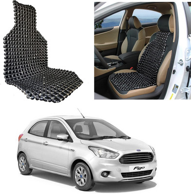 Oshotto Wooden Bead Seating Pad For  Ford Figo(Front Seats Black)