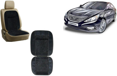 HANSHIKA ENTERPRISES Wooden Bead, Velvet Seating Pad For  Hyundai Sonata Fluidic(Car, Home and Office Grey)