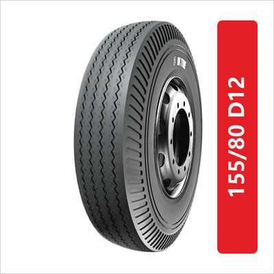 VK TYRE MILESTAR RIB 4 Wheeler Tyre(155/80 D12, Tube Type)