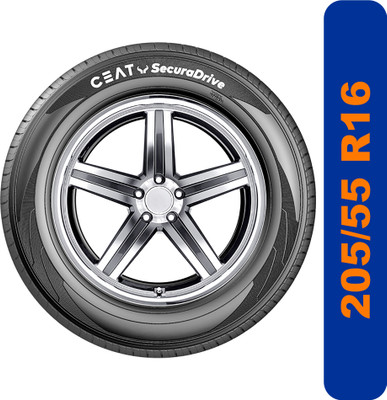 CEAT 205/55R16 SECURADRIVE TL 91H Car Tyre 4 Wheeler Tyre(205/55 R16, Tube Less)