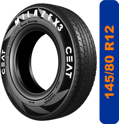 CEAT with workshop installation 145/80R12 MILAZE X3 74T 4 Wheeler Tyre(145/80R12, Tube Less)