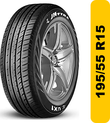 JK TYRE 195/55 R16 4 Wheeler Tyre(UX1 CAR ALL SIDE TYRE TUBELESS, Tube Less)