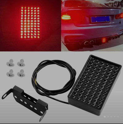 Auto MT F1 FLASHING TAIL BRAKE LIGHT 72 LED F1 Style 12V DRL Red Stop Safety Lamp Brake Light Car LED (12 V, 24 W)(Universal For Car, Pack of 1)