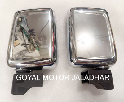 GOYAL MOTORS Maruti Gypsy Bolero Thar | Type 3 Heavy chrome Side Mirror Pair Vehicle Tool Kit