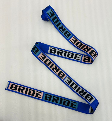 Auto MT Bride Blue, 3.6m (Webbing Pad) JDM Drifting Sporty Car Seat Belt (1 PC) Bumper Cap(Pack of 0)