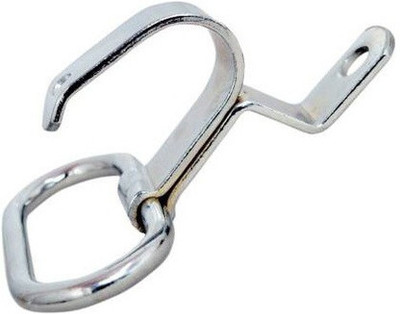 eXarioGadget New Silver Pillion Holder Hook handle bar for bike Handle Bar (Steel) Front and Rear Mount Towing Hook