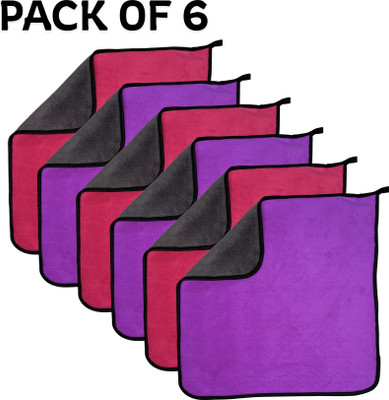 yarnova Microfiber Vehicle Washing  Cloth(Pack Of 6, 500 GSM)