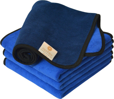 MUSHIES Microfiber Vehicle Washing  Cloth(Pack Of 4, 800 GSM)