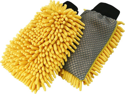 Favoto Microfiber Vehicle Washing  Hand Glove(Pack Of 1)