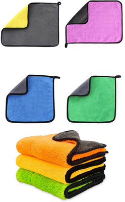 RKPSP Microfiber Vehicle Washing  Cloth(Pack Of 3, 400 GSM)