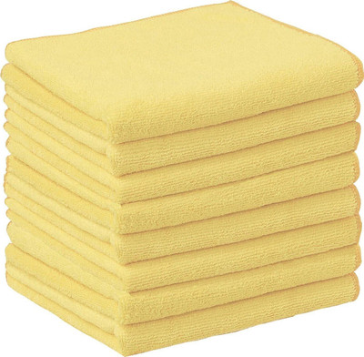 Sheen Microfiber Vehicle Washing  Cloth(Pack Of 8, 300 GSM)