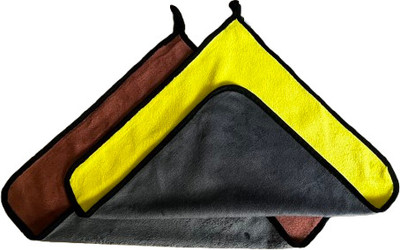 Dilav Microfiber Vehicle Washing  Cloth(Pack Of 2, 500 GSM)