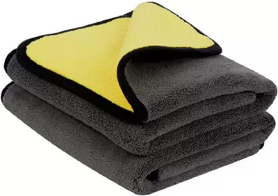 aksmit Microfiber Vehicle Washing  Cloth(Pack Of 2, 500 GSM)