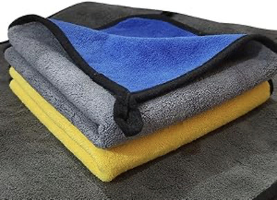 Gquera Microfiber Vehicle Washing  Cloth(Pack Of 2, 340 GSM)