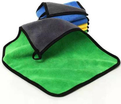 paxauto Microfiber Vehicle Washing  Cloth(Pack Of 3, 800 GSM)