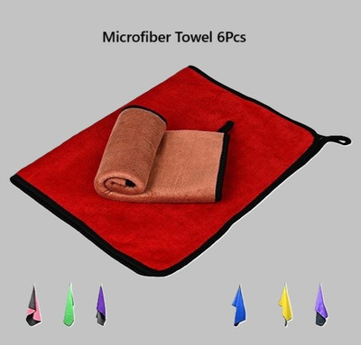 MJM Microfiber Vehicle Washing  Duster(Pack Of 6, 600 GSM)