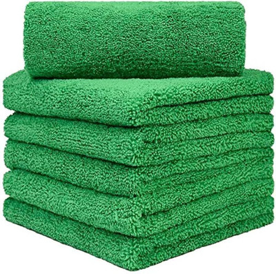 Kyara Care Microfiber Vehicle Washing  Cloth(Pack Of 6, 220 GSM)