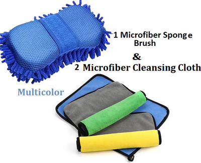 AirSoft Microfiber Vehicle Washing  Brush(Pack Of 3)