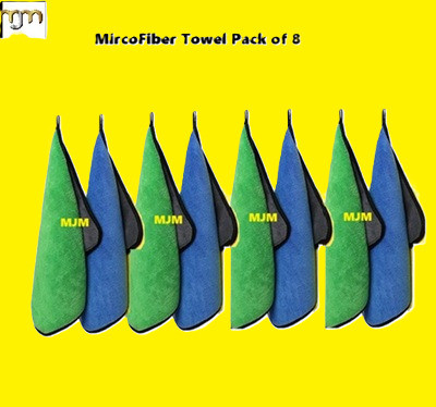 MJM Microfiber Vehicle Washing  Duster(Pack Of 8, 600 GSM)
