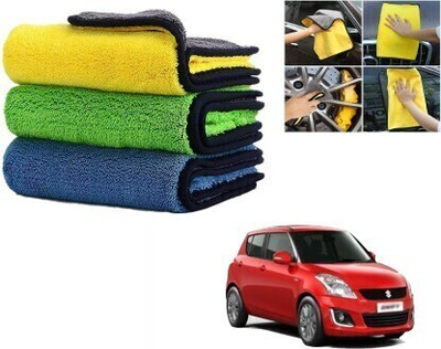 DAANVI Microfiber Vehicle Washing  Cloth(Pack Of 6, 600 GSM)