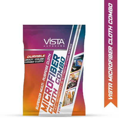 Vistaa Cotton Vehicle Washing  Cloth(Pack Of 3, 800 GSM)