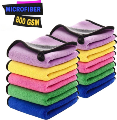 NAVI FASHION Microfiber Vehicle Washing  Cloth(Pack Of 2, 600 GSM)