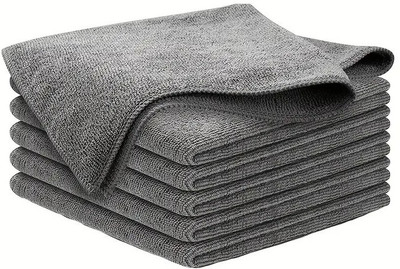 PROGIENCE Microfiber Vehicle Washing  Cloth(Pack Of 5, 350 GSM)