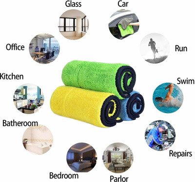 PPC COLLECTION Kitchen Napkin Wet and Dry Microfiber Cleaning Cloth(2 Units)