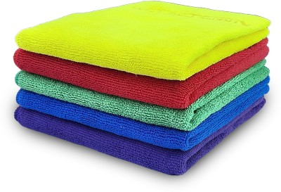 NATURE SKY Microfiber Napkin Size 40*40 CM Pack of 5 _129 Multicolor Cloth Napkins(5 Sheets)