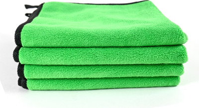 Shine World Microfiber Vehicle Washing  Cloth(Pack Of 4, 600 GSM)
