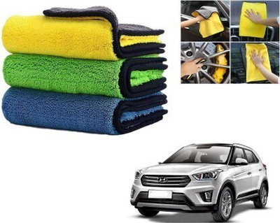 DAANVI Microfiber Vehicle Washing  Cloth(Pack Of 6, 600 GSM)