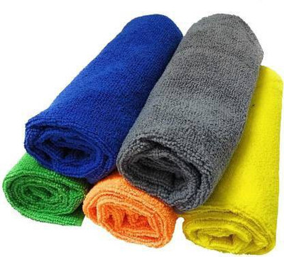 Sheenuu Microfiber Vehicle Washing  Cloth(Pack Of 5, 250 GSM)