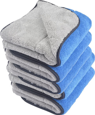 aksmit Microfiber Vehicle Washing  Cloth(Pack Of 5, 800 GSM)