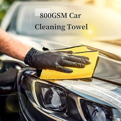 PITRADEV Microfiber Vehicle Washing  Cloth(Pack Of 1, 800 GSM)