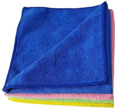 Hitvik Microfiber Vehicle Washing  Cloth(Pack Of 4, 300 GSM)